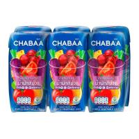 ราคา ชบา น้ำผลไม้รวมผสมน้ำผักสีม่วง 40 180 มล x 6 กล่อง Chabaa Mixed Fruit with Purple Vegetable Juice 40 180 ml x 6 Bottles โปรโมชันราคาถูก เก็บเงินปลายทาง (15012776775)