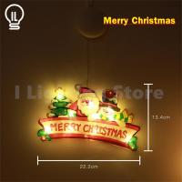 ราคา ILT ไฟประดับตกแต่ง โคมไฟคริสต์มาส โคมไฟ LED เครื่องประดับคริสต์มาส ไฟตกแต่งวันหยุด ติดกระจกหน้าต่าง ตัวดูด แบบใส่ถ่าน (20818216142)