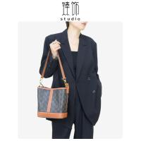 ราคา Apply to celine Triomphe bucket bag bladder reconstruction worn alar celine shoulder bag with wide (19846306462)