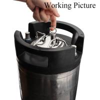 ราคา Ball Lock Keg Lid Perfect Replacement Carbonation Home Brew Beer Stainless Steel Relief Valve Home Brew Ball Lock Beer KEG LID (20088070034)