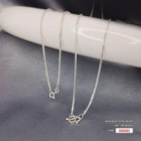 ราคา สร้อยคอเงินแท้ 925 Italy ลายสี่เสาตัดลาย SS0020 (20657831065)