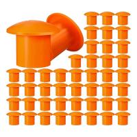 ราคา 100 Pcs Mushroom Rebar Cap Plastic Safety Caps Rebar Caps for Rebar 3 to 7 Orange Color 2 36 X 2 17 X 1 5 Inches (20031366534)
