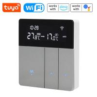 ราคา Tuya W IFi ควบคุมอุณหภูมิอัจฉริยะ Thermostat Backlight ความสว่างการปรับอัตโนมัติ Home Away โหมดโทรศัพท์มือถือ APP รีโมทควบคุมใช้งานร่วมกับ Alexa G Google Voice ControlI8HGAI8HGBI8HGCI8HGE อุปกรณ์เสริม