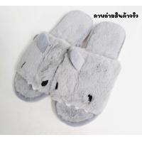 ราคา พร้อมส่ง Slipper รองเท้าสลิปเปอร์ รองเท้าใส่ในบ้าน งานนุ่มนิ่มขนฟู น่ารักมาก สลิปเปอร์ปลาฉลาม (16930969891)