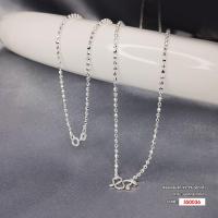 ราคา สร้อยคอเงินแท้ 925 Italy ลายบอลกระจกเงา SS0036 (20384312747)