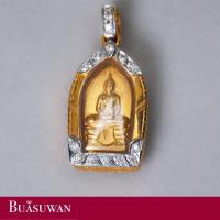 ราคา จี้ พระ หลวงพ่อโสธร กรอบพระเป็นทองคำแท้ 18K ประดับด้วยเพชรเบลเยี่ยม แท้ สามารถนำไปคล้องกับสายสร้อยคอได้หลากหลายประเภท (19052628123)