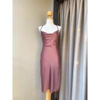 ราคา Summer dress เดรสซาตินตินเชือกผูกหลัง เดรสไปทะเล ชุดไปทะเล (19088290263)