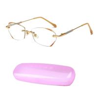 ราคา ORTS Diamond Cut Rimless แว่นตาอ่านหนังสือผู้หญิง Shinning แว่นตาอ่านหนังสือผู้สูงอายุแฟชั่น Anti Blue Light (16579908183)