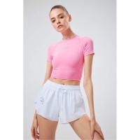 ราคา เสื้อแขนสั้นเอวลอย เสื้อกีฬาแขนสั้น เอวลอยวิ่ง แห้งไว UV99 USA เสื้อครอป บริการเก็บเงินปลายทาง สำหรับคุณ (16185680544)