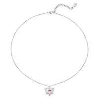 ราคา สร้อยสตรีรูปปีกหัวใจประดับเพชรสังเคราะห์พู่ระย้าขยายความยาวปรับได้กลวงออกสร้อยคออัลลอยผู้หญิง (20072792622)