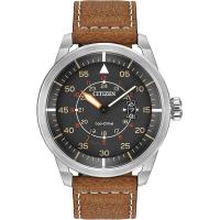 ราคา Citizen Mens Eco Drive Watch in Stainless Steel Brown (18996049655)