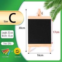 ราคา 5รูปแบบ Mini Chalkboard เดสก์ท็อปกระดานดำไม้สนกรอบตาราง Black พร้อมขาตั้งสำหรับ Memu วาด Bulletin บอร์ด (21170399916)