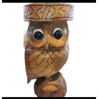 ราคา สตูลไม้เแกะสลักรูปนกฮูก เก้าอี้นั่งไม้ ทำจากไม้จามจุรี รับน้ำหนักได้ 80 กก สีไม้คลาสสิค แข็งแรง (17419683960)