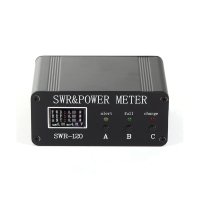ราคา 1 Piece SWR HF Short Wave Standing Wave Meter SWR and Power Meter Battery OLED FM AM CW SSB with Button 0 5W 120W Black (17856479176)