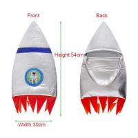 ราคา ชุดเครื่องแต่งกายวันฮาโลวีนนักบินสำหรับเด็กชุดจั๊มสูทนักบินอวกาศสีเงินชุดแฟนซีชุดนักบินอวกาศสำหรับเด็กผู้ชาย (19753811913)