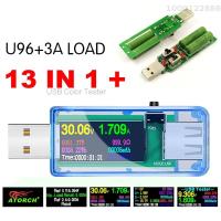 ราคา KKmoon เครื่องวัดแรงดันไฟฟ้าที่ทดสอบ USB 13 In 1หน้าจอสี LCD แสดงสถานะแอมมิเตอร์ไฟฟ้าที่ทดสอบ USB มัลติมิเตอร์วัดแรงดันไฟฟ้าดิจิทัล DC วัตต์มิเตอร์แบบพกพาที่ทดสอบ USB ความแม่นยำสูง (21275262441)
