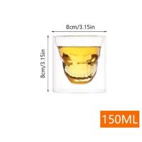 ราคา แก้วน้ำ แก้วคริสตัล รูปทรงหัวกะโหลก ถ้วยกาแฟใส แก้วใสเครื่องดื่ม วิสกี้ วอสก้า ทนความร้อน สไตล์สุดเท่ส์ (18689680207)