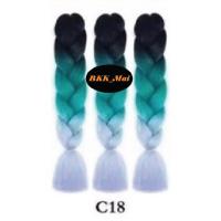 ราคา ไหมถักผมเปีย ไหมไฟเบอร์ 3สี ราคาต่อ1มัด C1 ถึง C20 เก็บเงินปลายทาง COD (1810764435)