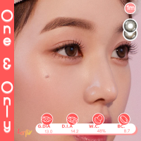 ราคา Hapa Kristin one only สี Gray Brown คอนแทคเลนส์แท้รายเดือนพร้อมส่ง มีสายตาปกติและค่าสายตา (20952620964)
