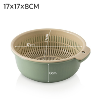 ราคา ตะกร้าระบายน้ำ ตะกร้าผัก ตะกร้าล้างผัก ผลไม้อเนกประสงค์ ใช้สำหรับล้างผัก ชามล้างผลไม้ ผัก มี 2 ชั้น washing basket (11024507457)