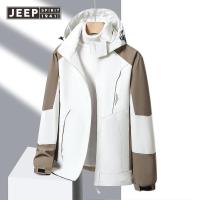 ราคา JEEP JEEP ชุดว่ายปีนเขามีฮู้ดเสื้อแจ็คเก็ตสำหรับกิจกรรมกลางแจ้งใหม่เสื้อผ้าสีทึบคุณภาพสูงกันหนาวสำหรับผู้ชาย (18054819682)