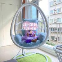 ราคา Spot parcel post New Hanging Basket Space Basketable Nets Red Glider Double Rocking Chair Single Rattan Chair Balcony Indoor Swing Outdoor Hammock (20888007775)