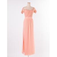 ราคา no brand เดรสยาวสีโอลด์โรส ตัดต่อผ้าลูกไม้ท่อนบน มีซับใน Preloved (20669847421)