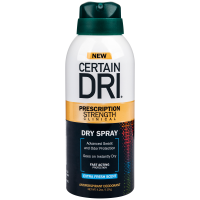 ราคา Certain Dri Prescription Strength Clinical Antiperspirant Deodorant Dry Spray for Men and Women เซอร์เทนดราย ดราย์ สเปรย์ 119g (1376284836)