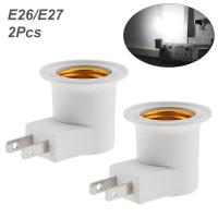 ราคา 2ชิ้น E26อะแดปเตอร์เต้าเสียบปลั๊กมาตรฐาน US ไปยัง E26 E27ขั้วหลอดไฟที่มีสวิทช์สำหรับหลอดโคมไฟ (19468728429)