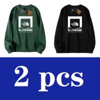 ราคา The North Face เสื้อกันหนาวผู้ชายสไตล์ฮ่องกงคอกลมอเนกประสงค์แขนยาวเทรนด์2023เสื้อหล่อทรงหลวม (20946451615)