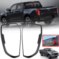 ราคา ครอบไฟท้าย กันรอยไฟท้าย รุ่น มาสด้า MAZDA BT 50 BT50 ปี 2020 2021 สีดำด้าน 2 ชิ้น (8573153466)