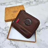 ราคา กระเป๋าสตางค์ผู้ชายซิปรอบ หนังวัวแท้100 ทั้งใบ กระเป๋าสตางค์แนววินเทจ สุดเท่ กระเป๋าสตางค์ผู้ชายคลาสสิค ทรงสวยมากๆ พร้อมกล่อง (19372160100)