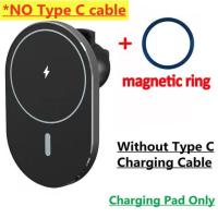 ราคา 15W Magnetic Car Wireless Charger for macsafe iPhone 12 13 14 Pro Max Mini Air Vent Car Phone Holder Stand Fast Car Charging (20000406659)