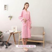 ราคา Cotton Long Absorbent Terry Bath Robe Kimono Men LightWeight Waffle Towel Bathrobe Sleepwear Women Dressing Gown Hot selling (20134602241)