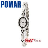 ราคา Pomar นาฬิกาข้อมือผู้หญิง สายสแตนเลส รุ่น PM63517SS02 สีเงิน หน้าปัดขาว (7975722320)