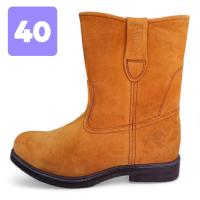 ราคา สินค้าใหม่ รองเท้าบูทช่างเชื่อม หนังกลับ สีแทน หัวกลาง เบอร์ 38 47 (21186144695)