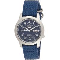 ราคา SEIKO Mens SNK807 SEIKO 5 Automatic Stainless Steel Watch with Blue Canvas Band (20363748635)