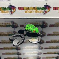 ราคา กบยางแก้คัน กบยางจิ๋ว คันไม่คันมือ เด็กตกปลา แถมฟรีขาสำรองและใบหลิว มี 5 สี (18966533752)