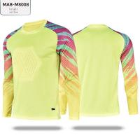 ราคา เสื้อฟุตบอลเครื่องแบบผู้รักษาประตูผู้รักษาประตูฟองน้ำหนาชุดแขนยาวผู้ชายเสื้อเจอร์ซีย์ผู้รักษาประตูออกแบบได้24ชั่วโมงเกมสำหรับเด็ก (18046405271)