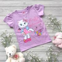ราคา เสื้อเด็ก เสื้อยืดผ้าคอตตอน พิมพ์ลายแมว Popzy Cat แต่งกากเพชร สำหรับเด็กหญิง4 12ปี สินค้าพร้อมส่ง MZ650036 S XL (17433213655)