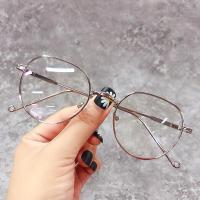 ราคา 1 0 To 6 0ป้องกันแสงสีฟ้าแว่นตาสายตาสั้นทรงกลมทันสมัยแว่นสายตาสั้นสำหรับผู้หญิงสีดำผู้ชายกรอบทอง (19742608877)