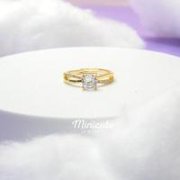 ราคา Minicutejewelry แหวนเงินแท้925 เครื่องประดับเงินแท้ แหวนเงิน เครื่องประดับ แหวนเพชร แหวนคู่ แหวนผู้หญิง (18466072500)