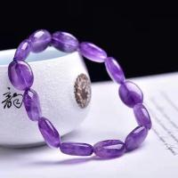 ราคา สร้อยข้อมือคริสตัลคริสตัลสีม่วงธรรมชาติลูกปัดรูปร่างแบบสุ่มสวยงาม (20290811148)