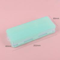 ราคา พร้อมส่งในกทม กล่องดินสอใส 2 ชั้น กล่องดินสอ กล่องใส่เครื่องเขียน พลาสติกใส สีพาสเทล (18246028573)