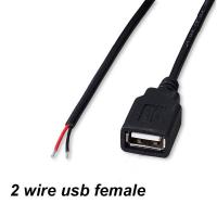 ราคา 1M USB Type A Male Female Type C Micro Connector 2Pin 4pin core Power Supply Cable Extension Adapter repair welding Wire DIY YB8TH (19515768945)