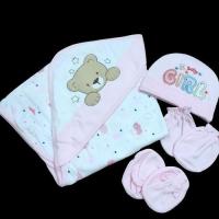 ราคา ซ็ทเตรียมคลอด 4 ชิ้น ชุดผ้าห่อตัวเด็ก หมวก ถุงมือ ถุงเท้า ผ้าห่อตัวเด็กมีหมวก ผ้าห่อตัวเด็กอ่อน ผ้าห่อตัวเด็กแรกเกิด (17415591822)