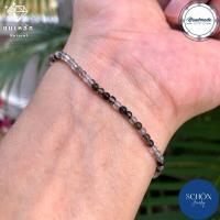 ราคา Q 25 สร้อยข้อมือหินแท้ไหมดำ แก้วขนเหล็ก 2 5 มิล กำไลไหมดำ ข้อมือไหมดำ หินมงคล หินนำโชค (16449241558)