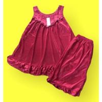 ราคา ชุดนอนผ้าแพร 2 ชิ้นเสื้อ กางเกง เนื้อผ้าบางเบาใส่สบาย (16629857060)