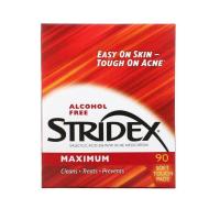 ราคา Stridex Single Step Acne Control Maximum Alcohol Free 90แผ่น (8600576154)