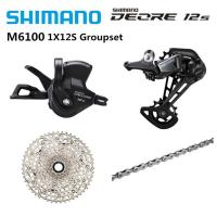 ราคา SHIMANO DEORE M6100 Groupset 12 Speed MTB Rear Derailleur Shifter Lever M6100 Micro Spline Cassette 10 51T Chain Mountain Bike Kit Bicycle Accessories (20637946023)